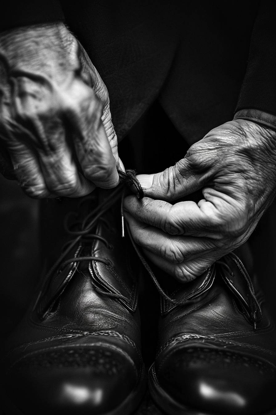 Black and White Schoes Set of 4