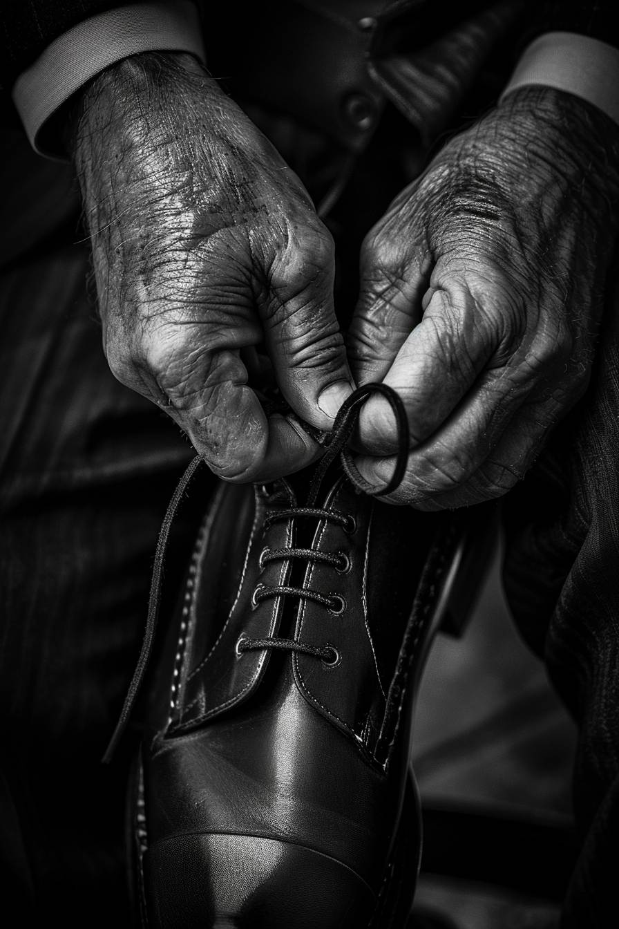 Black and White Schoes Set of 4