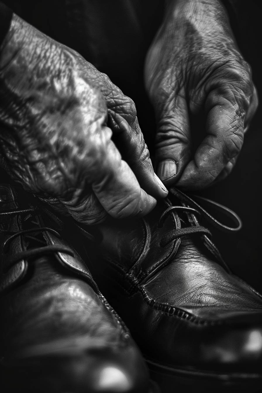 Black and White Schoes Set of 4