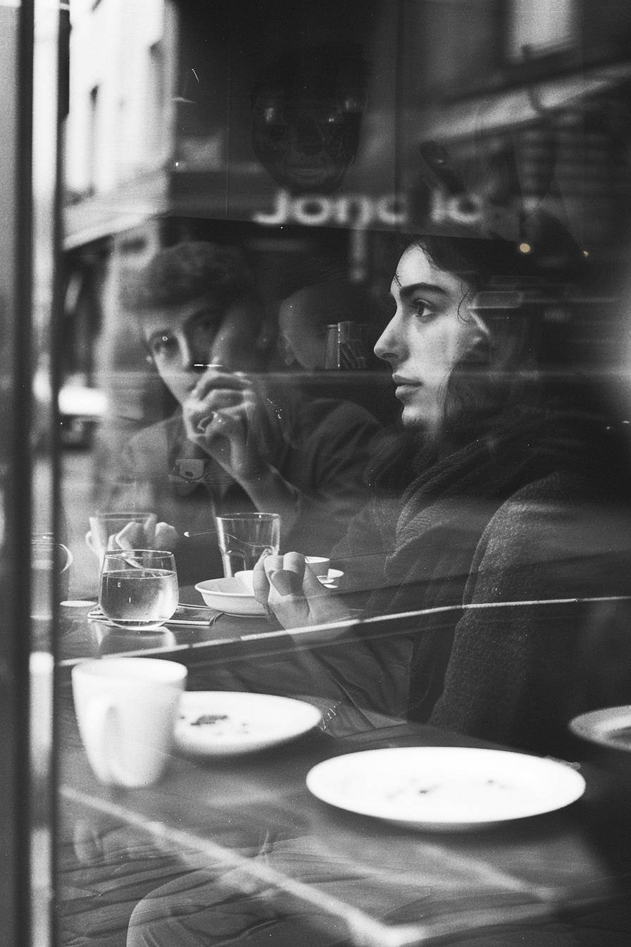 Black and White Window Set of 4