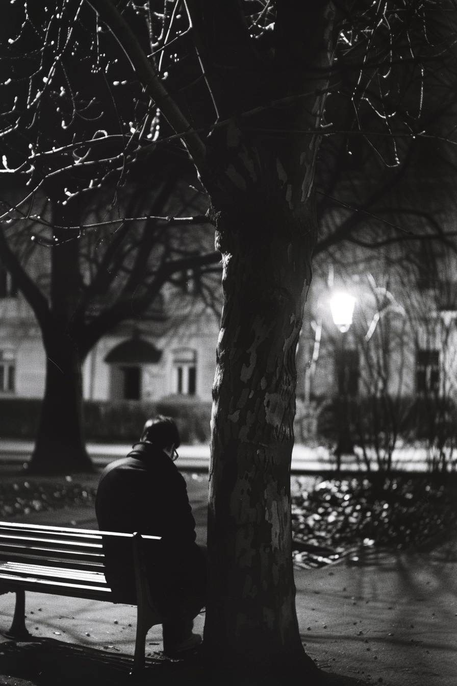 Black and White Park Set of 4