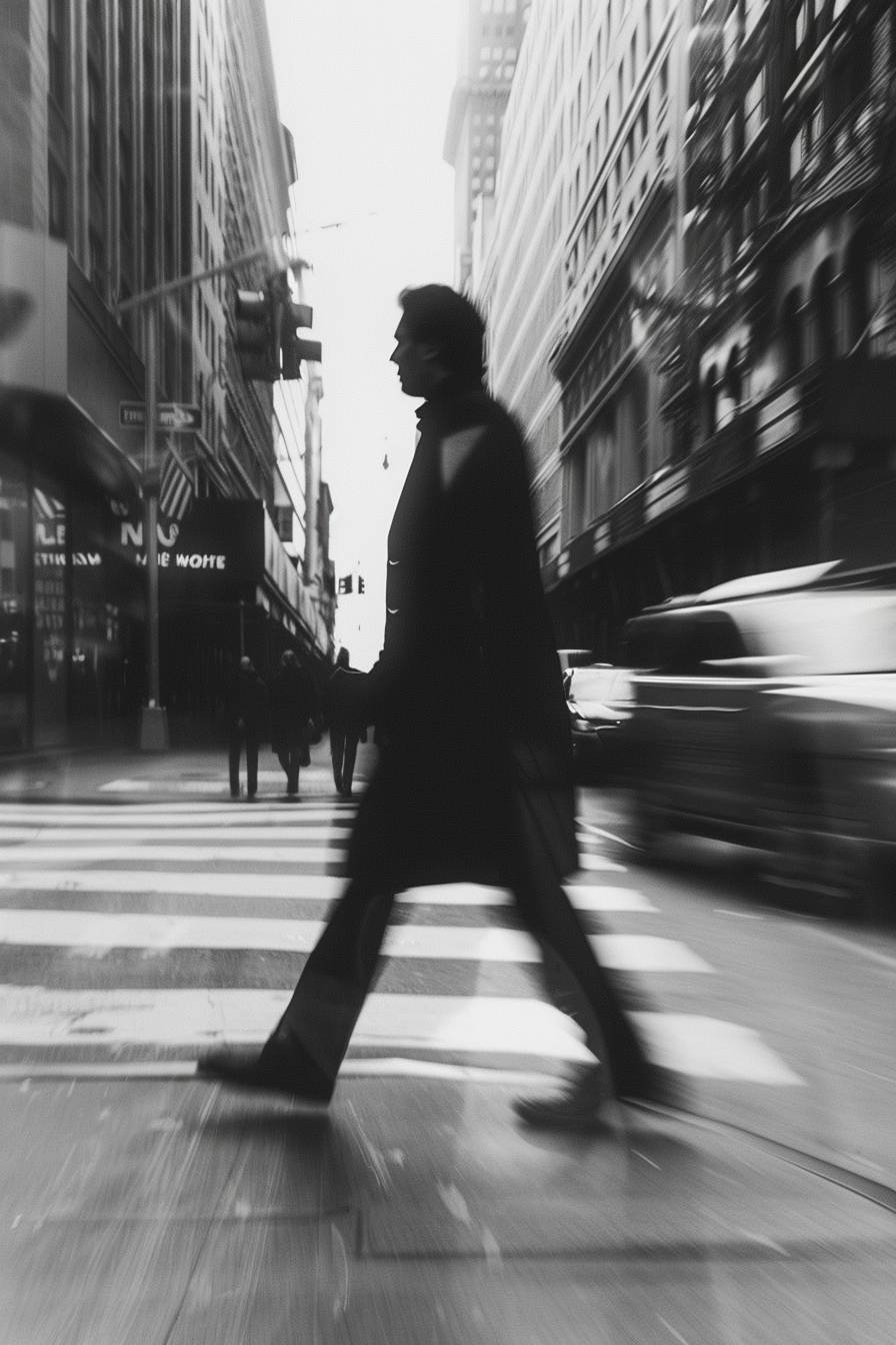 Black and White walk Set of 4