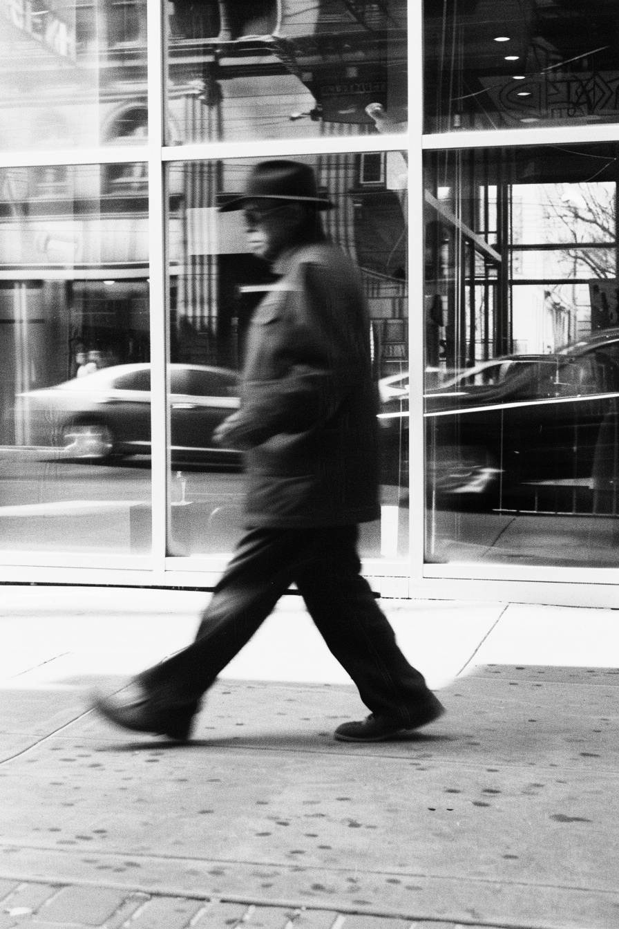 Black and White walk Set of 4