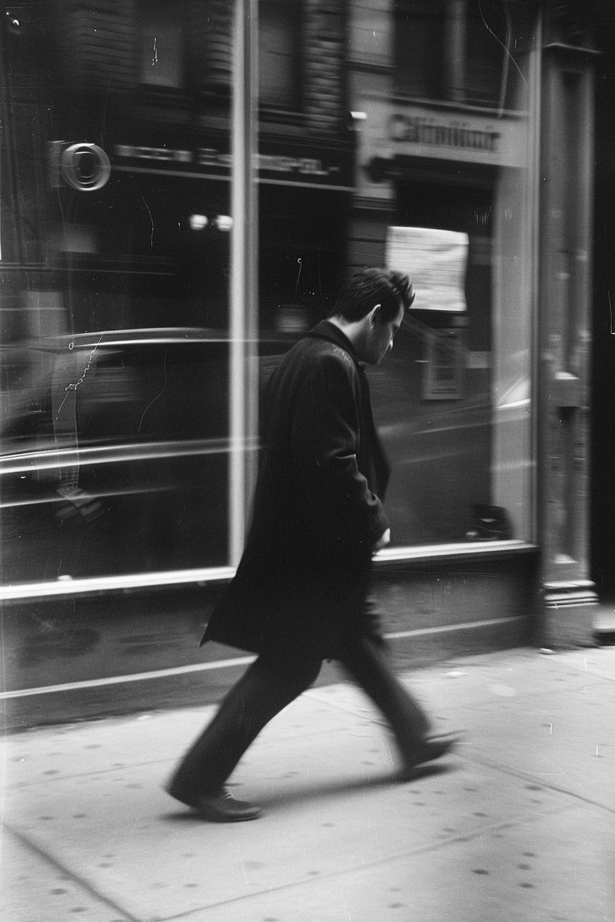 Black and White walk Set of 4