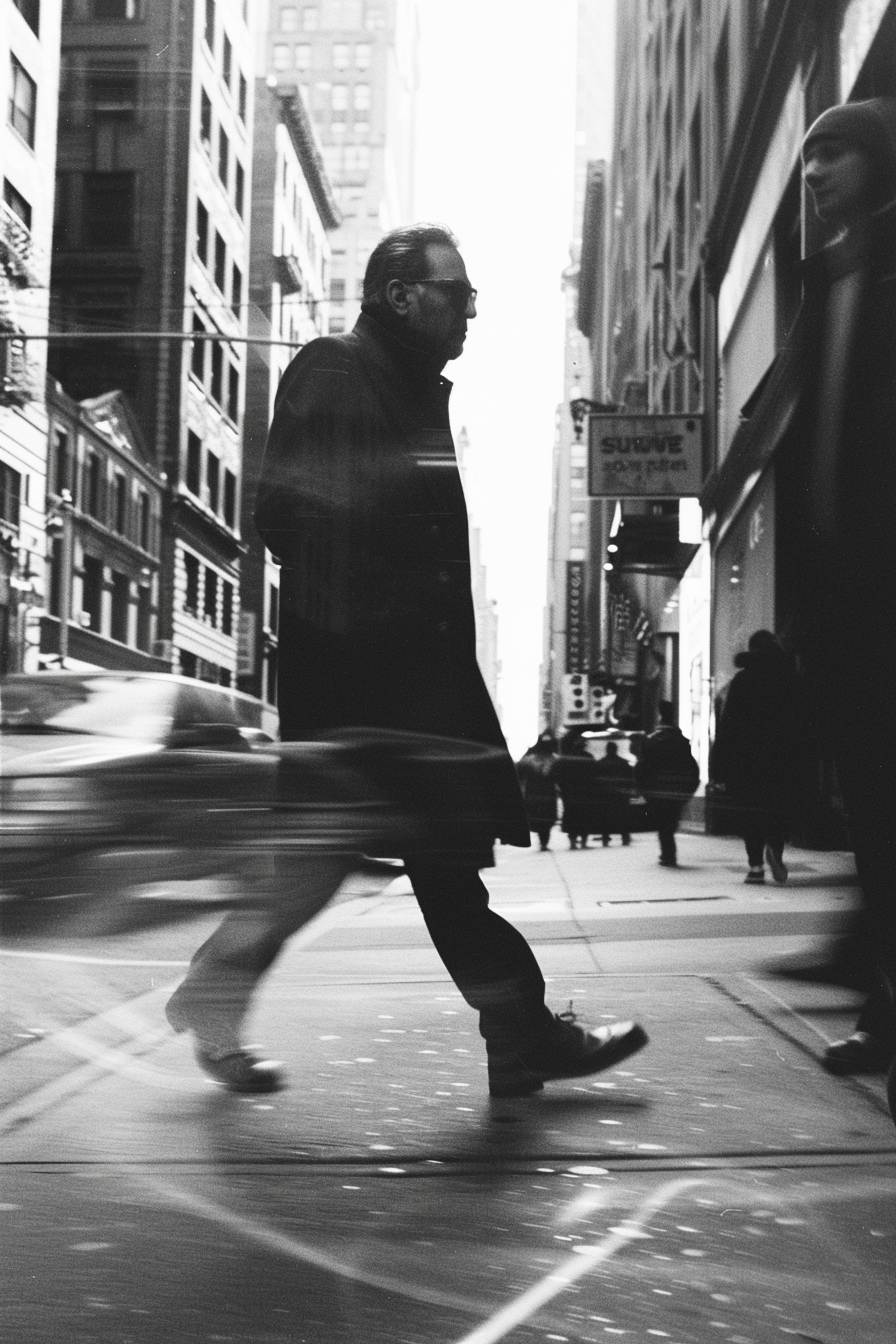 Black and White walk Set of 4